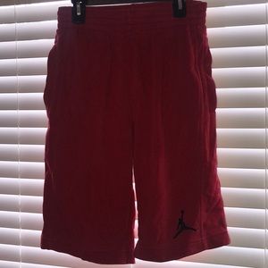 Red Jordan shorts